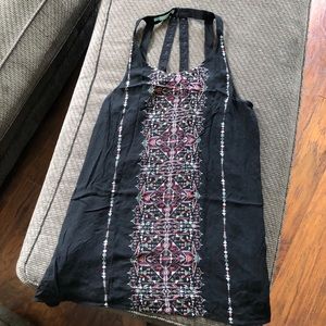 Black an multi collar strapy tunic